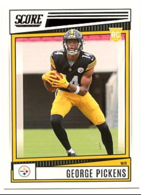 George Pickens #383 Football Cards 2022 Panini Score
