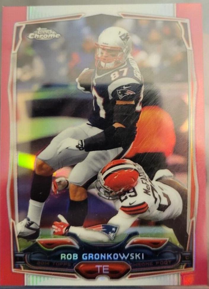 Rob Gronkowski [Blue Jersey Pink Refractor] #82