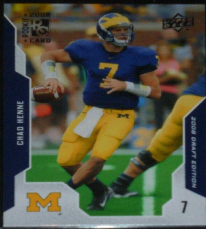 Chad Henne #12 Football Cards 2008 Upper Deck Draft Edition