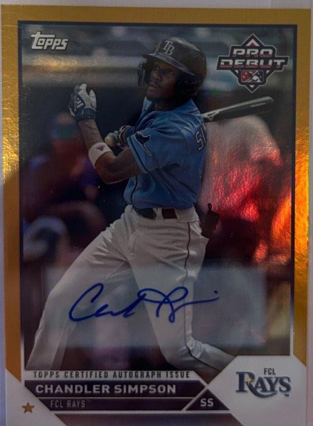Chandler Simpson [Autograph Gold] #PD-184