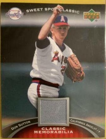 Don Sutton #CM-DS Baseball Cards 2007 Upper Deck Sweet Spot Classic Classic Memorabilia