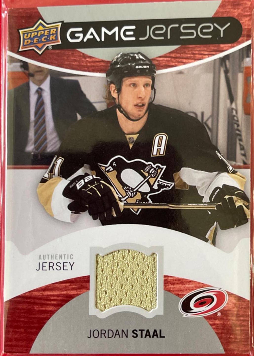 Jordan Staal #GJ-JS Hockey Cards 2012 Upper Deck Game Jersey