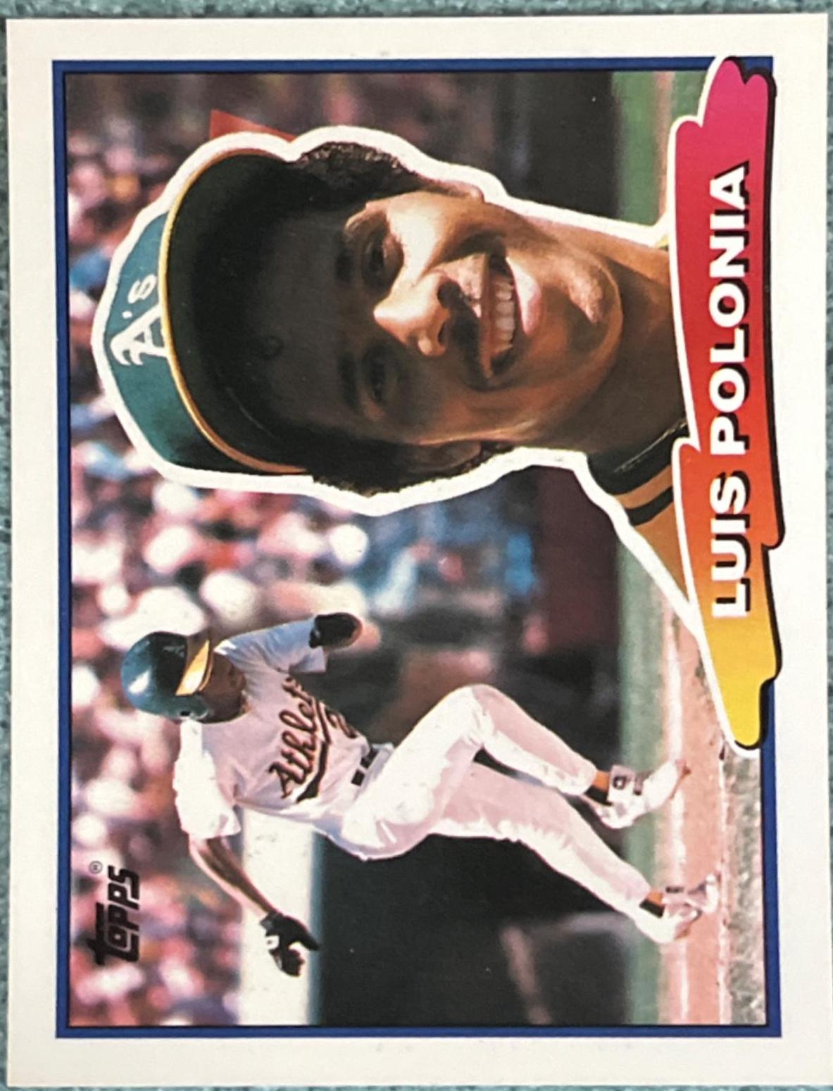 Luis Polonia #65 1988 Topps Big Baseball