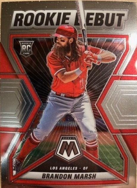 Brandon Marsh #RD-3 Baseball Cards 2022 Panini Mosaic Rookie Debut