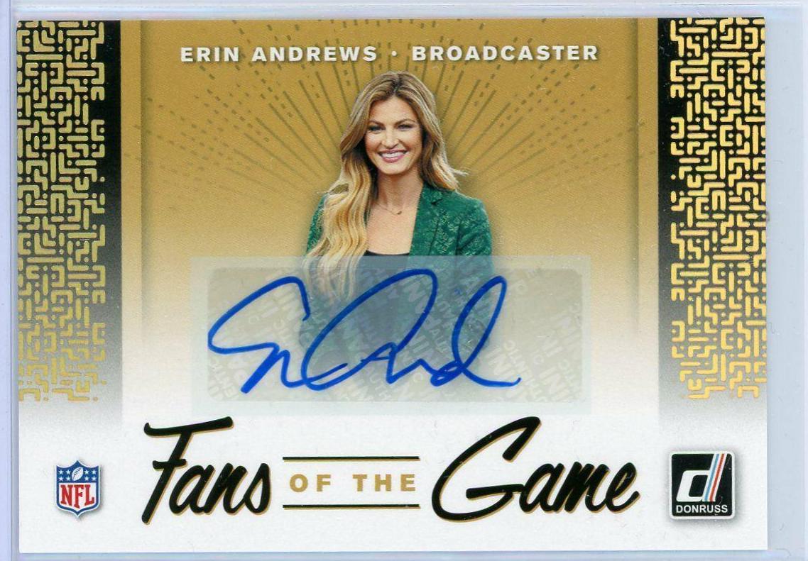 Erin Andrews #FTG 1 Football Cards 2019 Donruss Fans of the Game Autographs