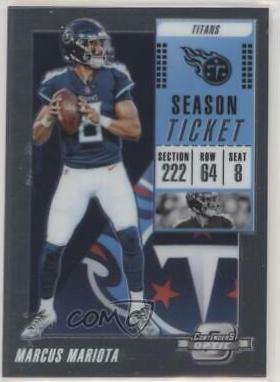 Marcus Mariota #4 Football Cards 2018 Panini Contenders Optic