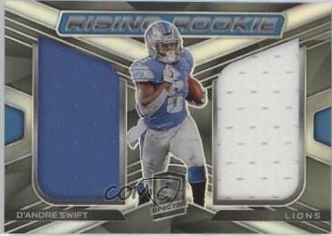 D'Andre Swift #RRM-DS Football Cards 2020 Panini Spectra Rising Rookie Materials