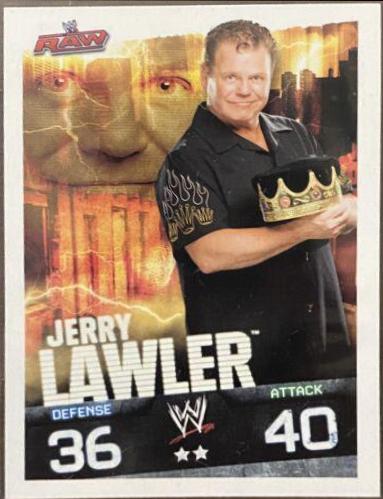 Jerry Lawler Wrestling Cards 2009 Topps WWE Slam Attax