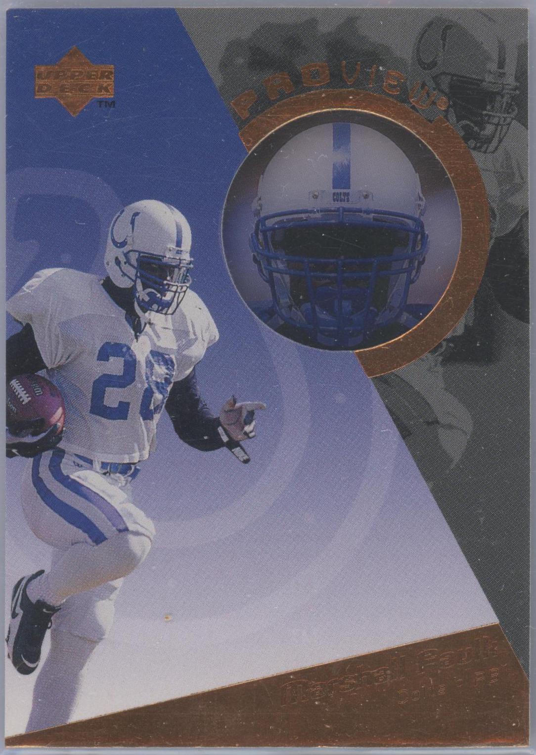Marshall Faulk #PV29 Football Cards 1996 Upper Deck Proview