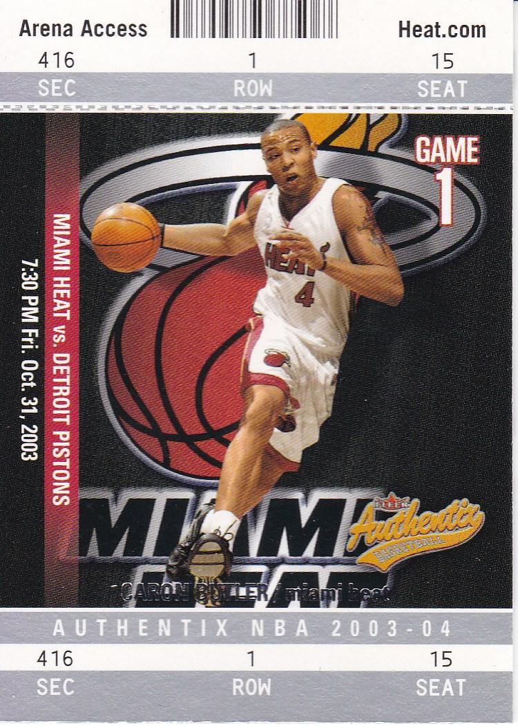 Caron Butler #51 Basketball Cards 2003 Fleer Authentix