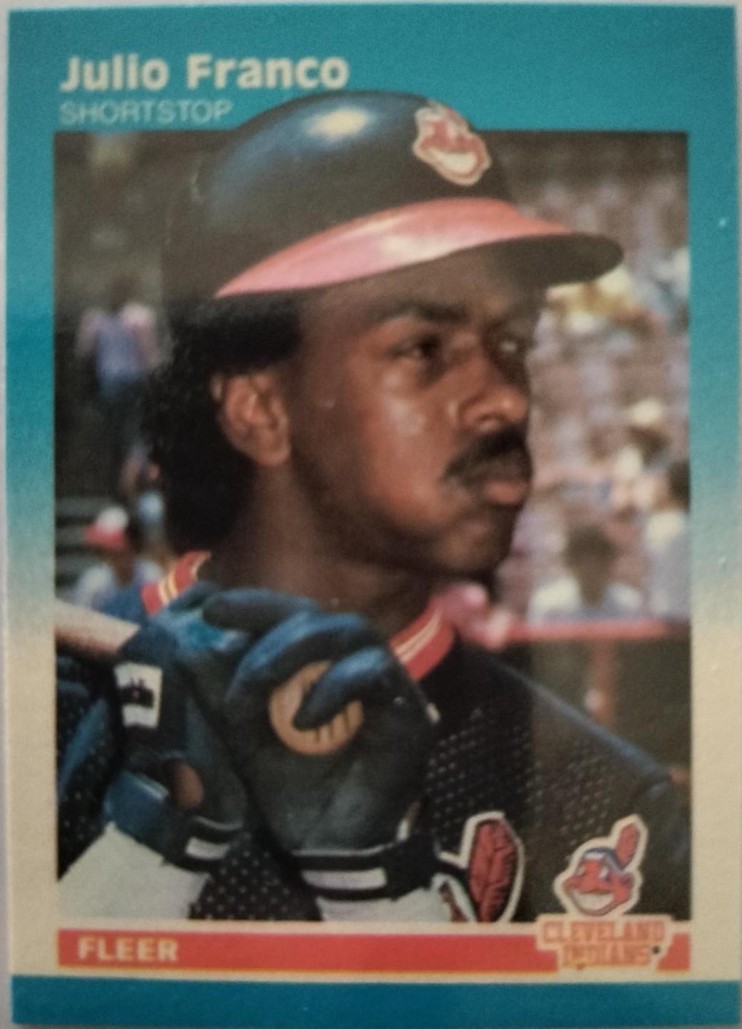 Julio Franco #39 Baseball Cards 1987 Fleer Mini