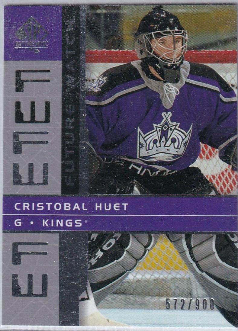 Cristobal Huet #217 Hockey Cards 2002 SP Authentic