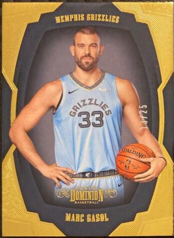 Marc Gasol #98 Basketball Cards 2018 Panini Dominion