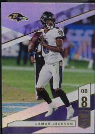 Lamar Jackson #4 Football Cards 2019 Panini Donruss Elite