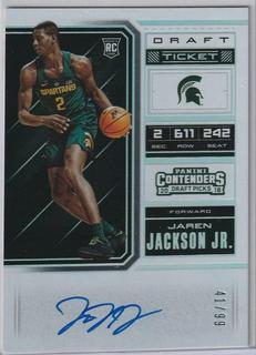Jaren Jackson Autograph Playoff Ticket