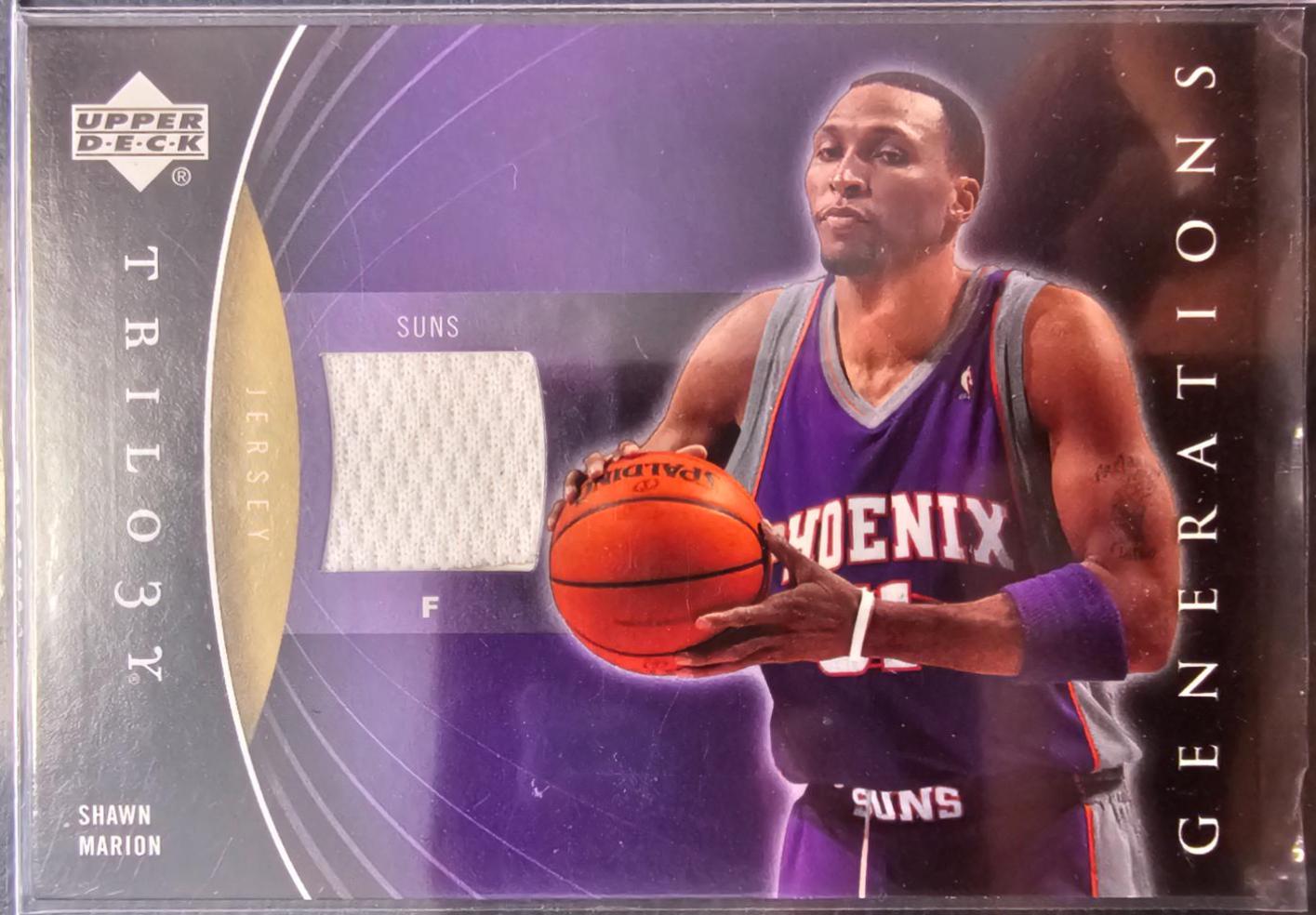 Shawn Marion #PRM#SM Basketball Cards 2006 Upper Deck Trilogy Generations Present Memorabilia