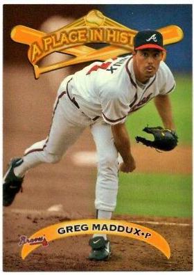 Greg Maddux #38 Baseball Cards 1998 Sports Illustrated Then & Now
