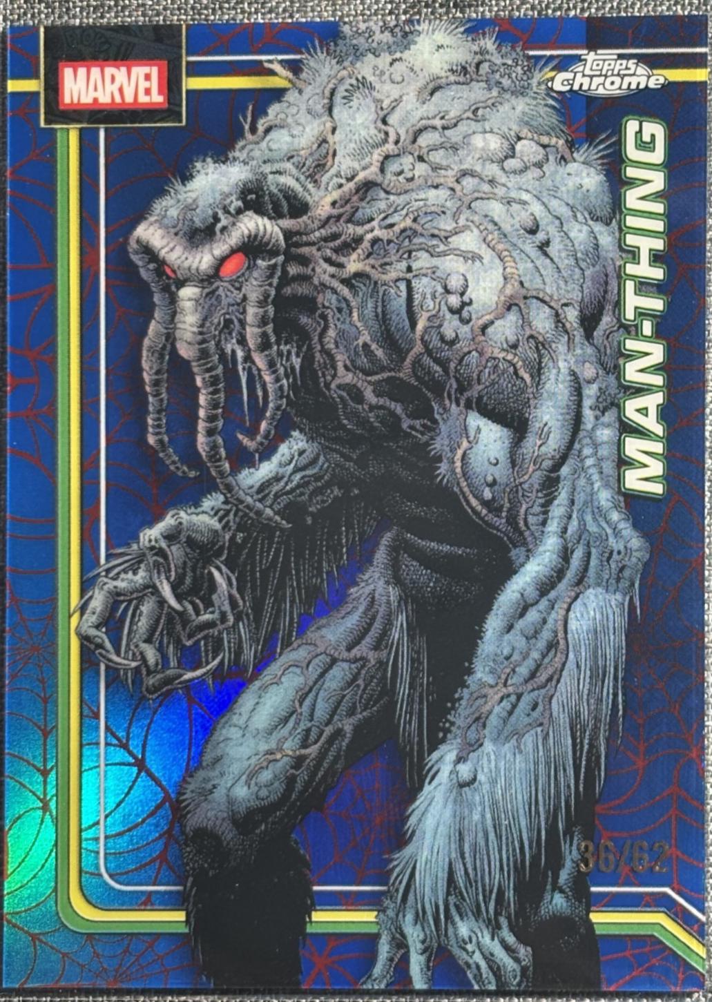 Man-Thing Spider-Web Red/Blue Refractor
