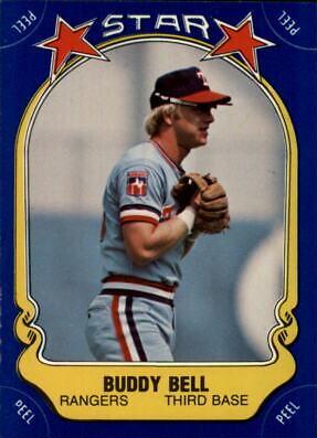 Buddy Bell #11 Baseball Cards 1981 Fleer Star Stickers