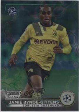 Jamie Bynoe Gittens #46 Soccer Cards 2022 Stadium Club Chrome UEFA Competitions