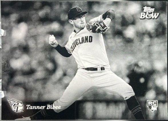 Tanner Bibee #76 2023 Topps Black & White Baseball