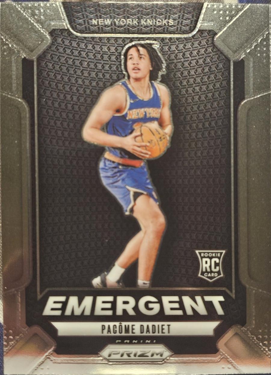 Pacome Dadiet #28 Basketball Cards 2024 Panini Prizm Emergent