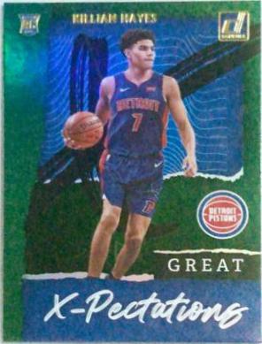 Killian Hayes #7 Basketball Cards 2020 Donruss Great X-Pectations