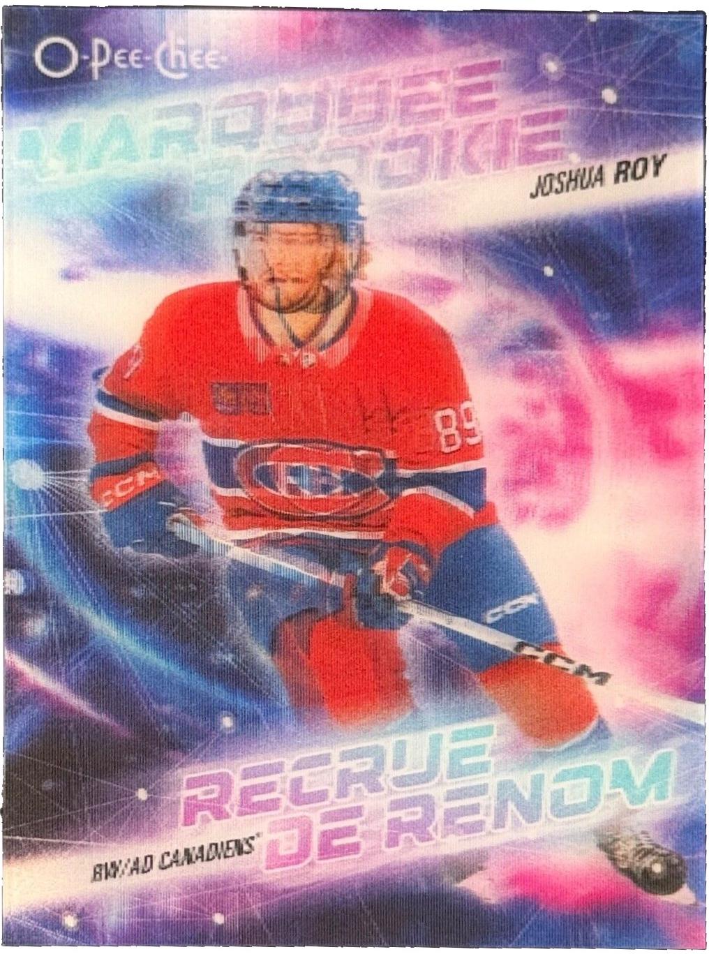 Joshua Roy #3D-JR Hockey Cards 2024 O-Pee-Chee 3-D Marquee Rookie
