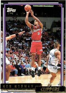 Ken Norman #7 Basketball Cards 1992 Topps Gold