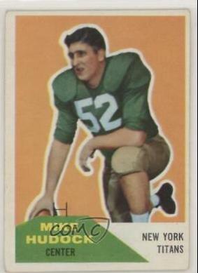 Mike Hudock #23 Football Cards 1960 Fleer