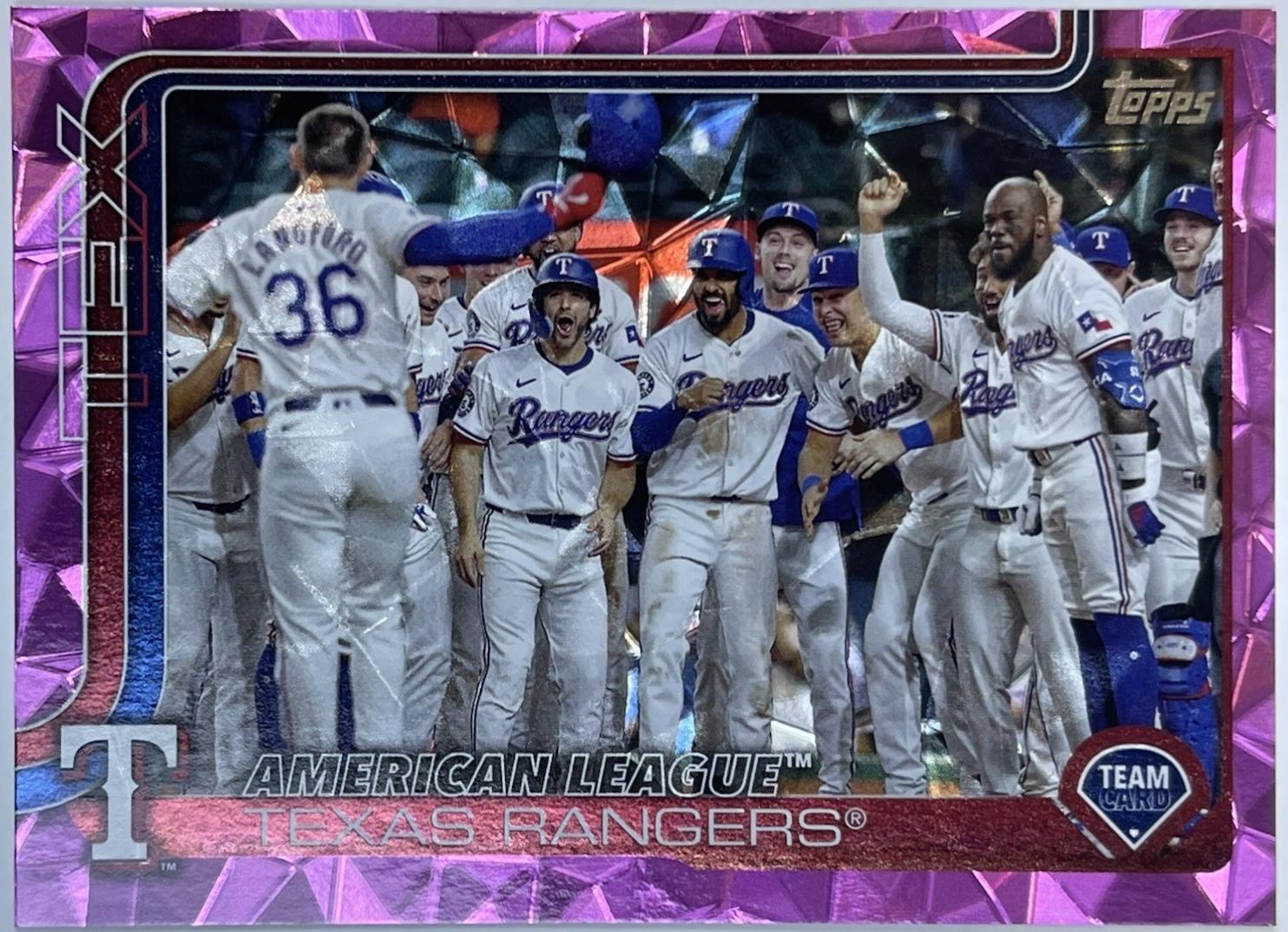 Texas Rangers [Pink Diamante Foil] #593 Prices | 2025 Topps Series 2 ...