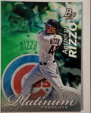 Anthony Rizzo #PP-AR Baseball Cards 2017 Bowman Platinum Presence