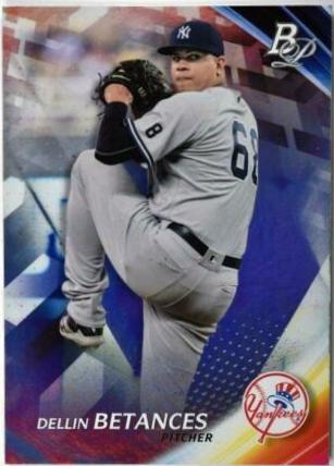 Dellin Betances #4 Baseball Cards 2017 Bowman Platinum