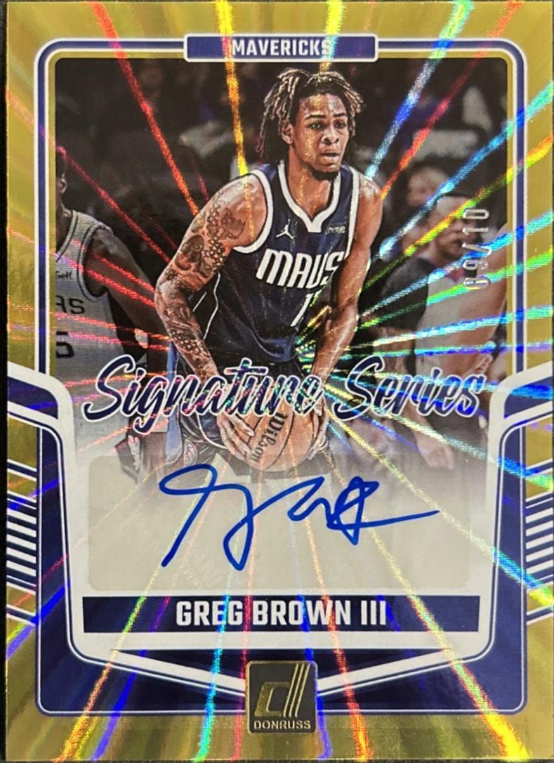 Greg Brown III [Gold Laser] #10