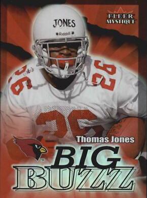 Thomas Jones #5 BB Football Cards 2000 Fleer Mystique Big Buzz