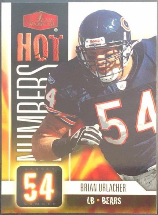 Brian Urlacher #HN5 Football Cards 2006 Flair Showcase Hot Numbers
