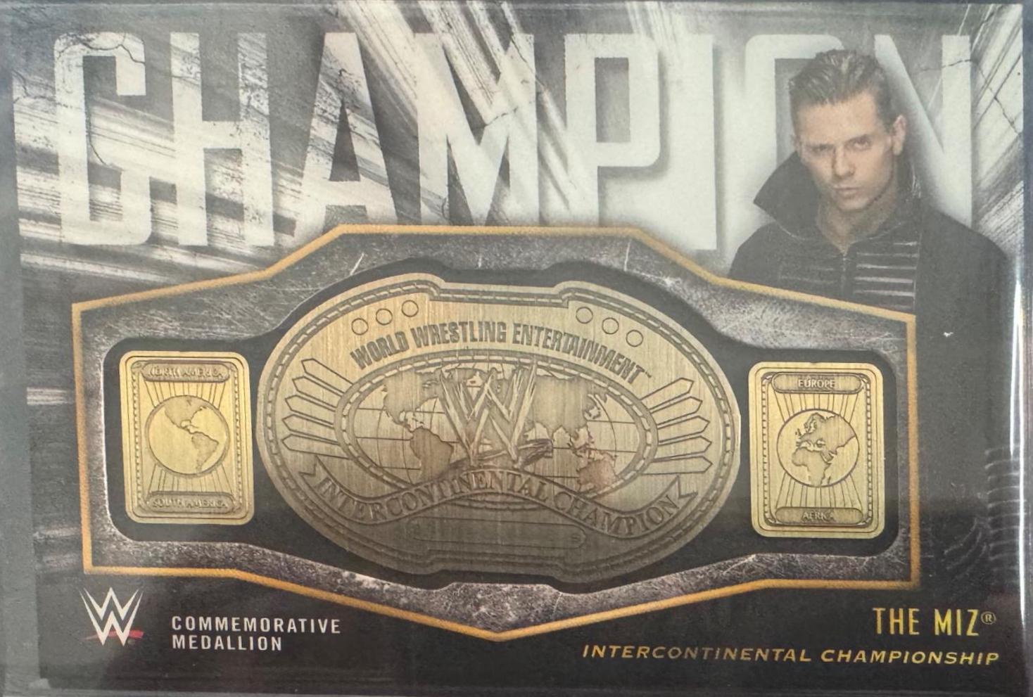 The Miz #CC-TM Wrestling Cards 2018 Topps WWE Commemorative Championship Medallions
