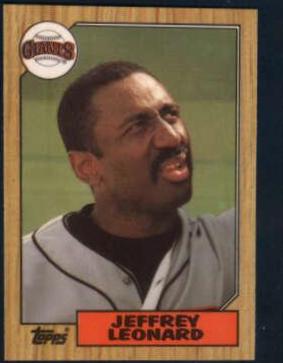 Jeffrey Leonard #280 Baseball Cards 1987 Topps Tiffany