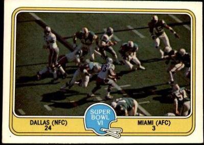 Super Bowl VI [Dallas 24, Miami 3] #62