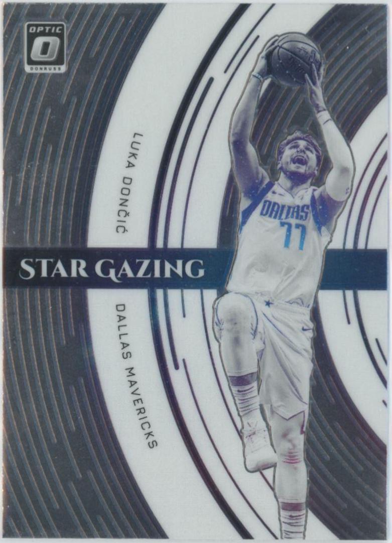Luka Doncic #1 Basketball Cards 2021 Panini Donruss Optic Star Gazing