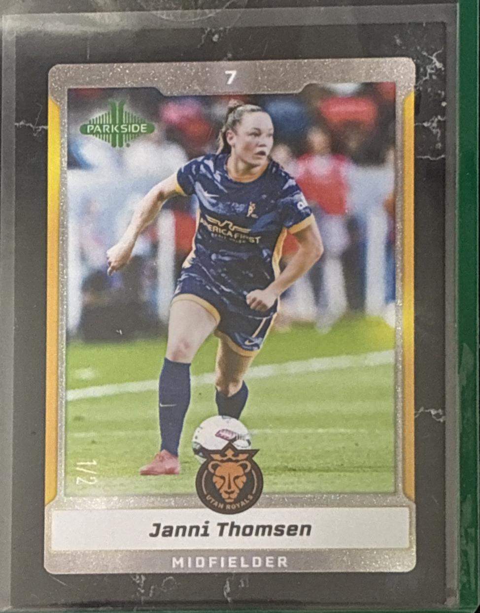 Janni Thomsen #334 2025 Parkside Nwsl Collection Soccer