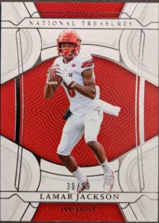 Lamar Jackson #25 2022 Panini National Treasures Collegiate Football