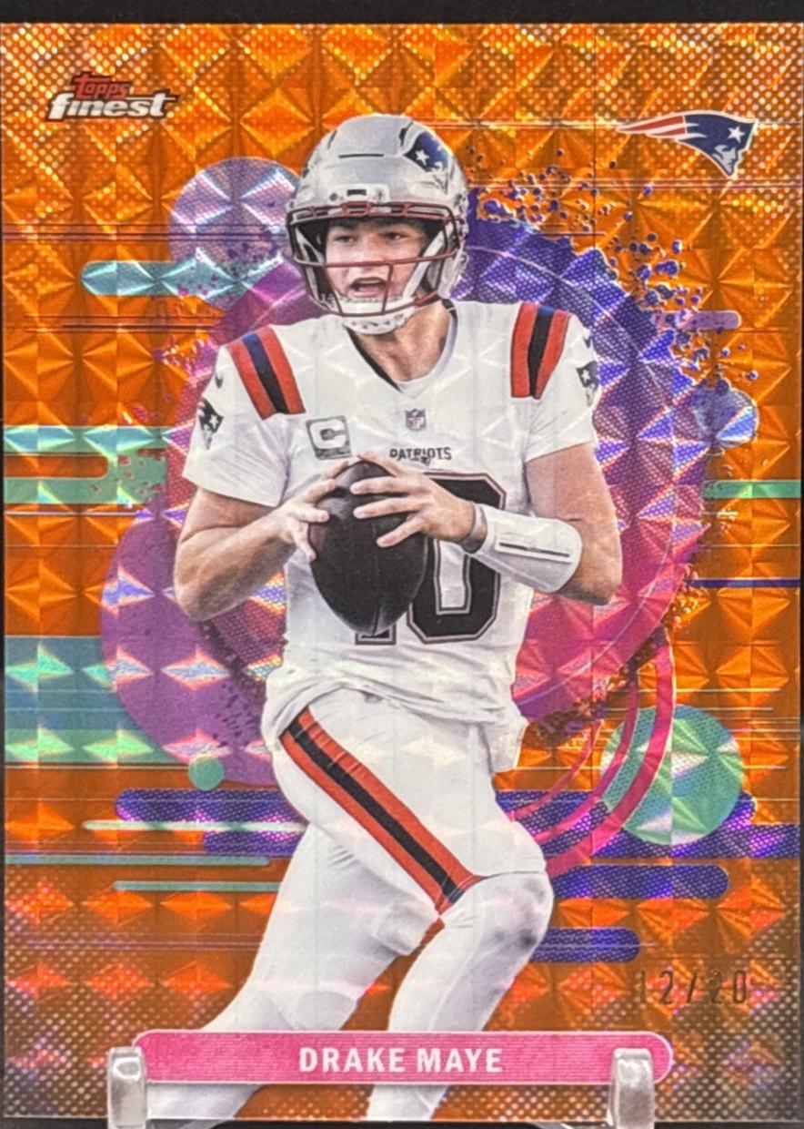 Drake Maye [Orange Geometric] #142