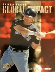 Larry Walker [Global Impact] #182 Baseball Cards 1996 Upper Deck Prices