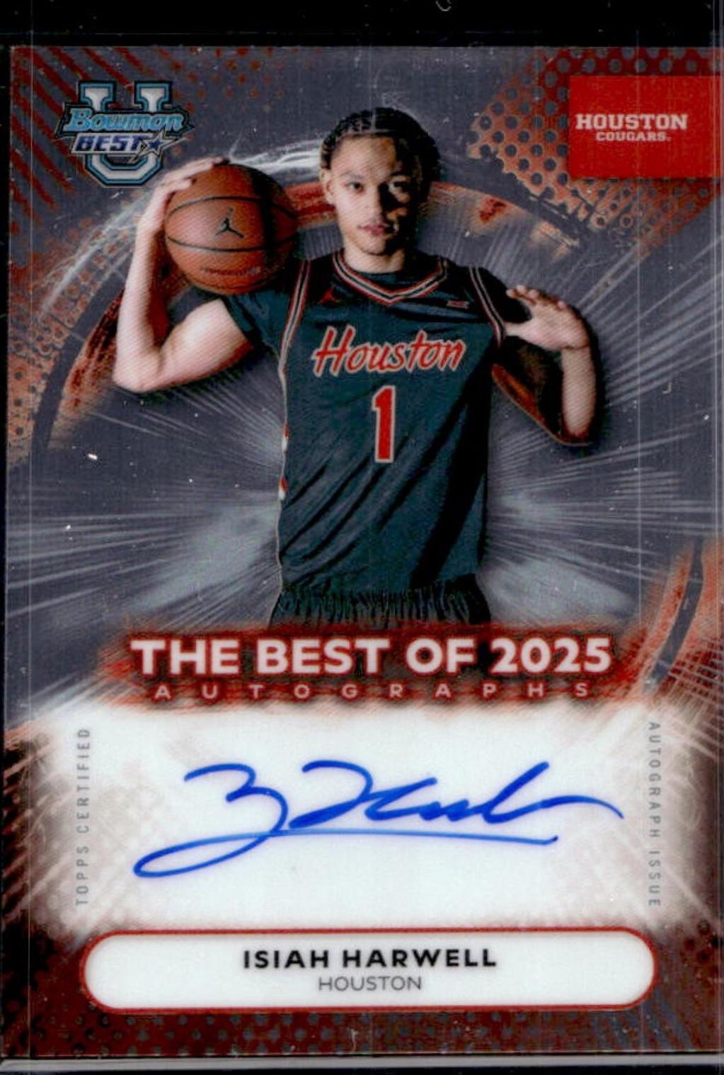 Isiah Harwell #BA-IH 2025-26 Bowman University Best Basketball The Best of 2025 Autographs