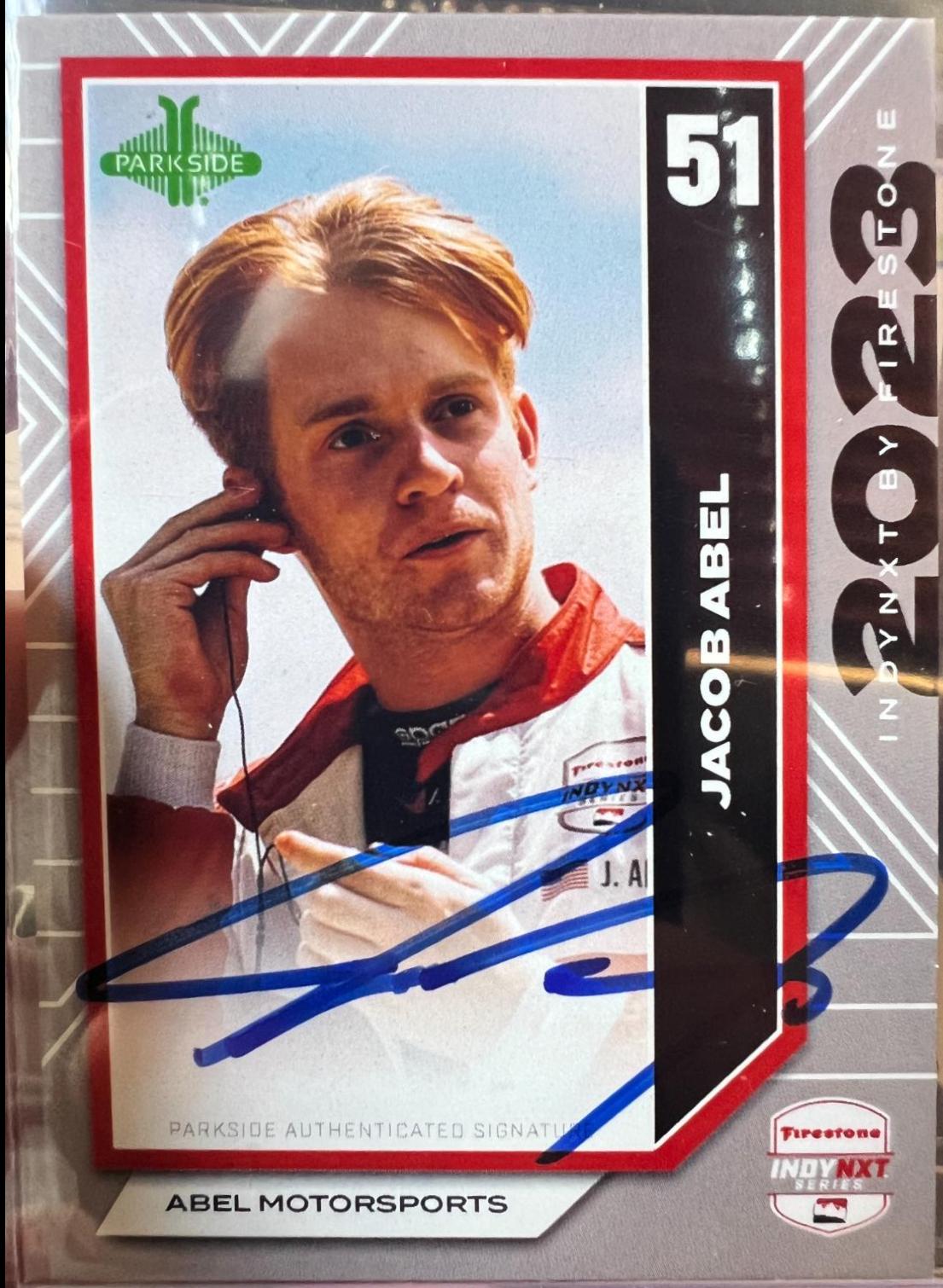 Jacob Abel #SSJA Racing Cards 2024 Parkside NTT IndyCar Signature