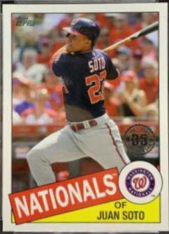 Juan Soto #85-99 Baseball Cards 2020 Topps 1985 35th Anniversary