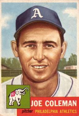 Joe Coleman #279 1953 Topps Baseball