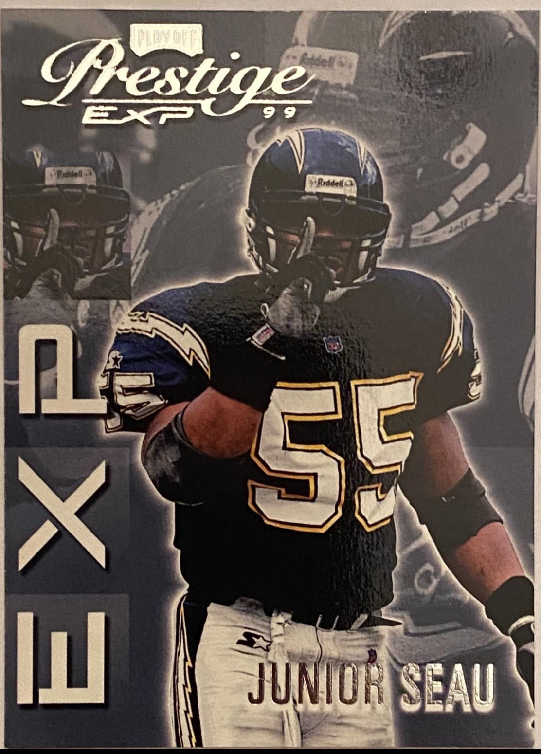 Junior Seau #EX92 1999 Playoff Prestige Exp Football