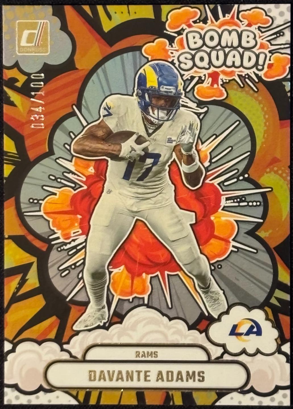 2025 Panini Donruss Bomb Squad Davante Adams [Holo] #BS-DAS card